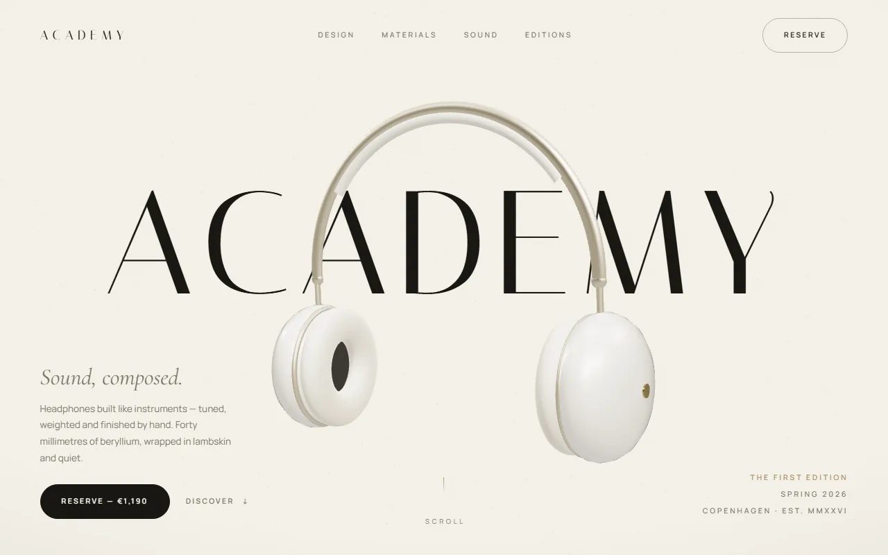 Website van Academy