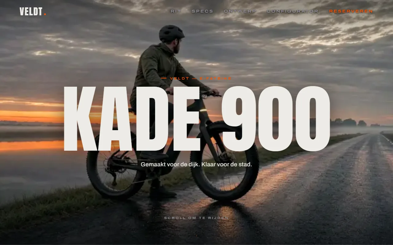 Website van VELDT Kade 900