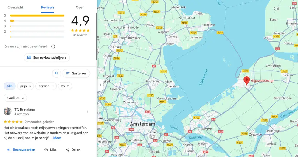 Google review link maps